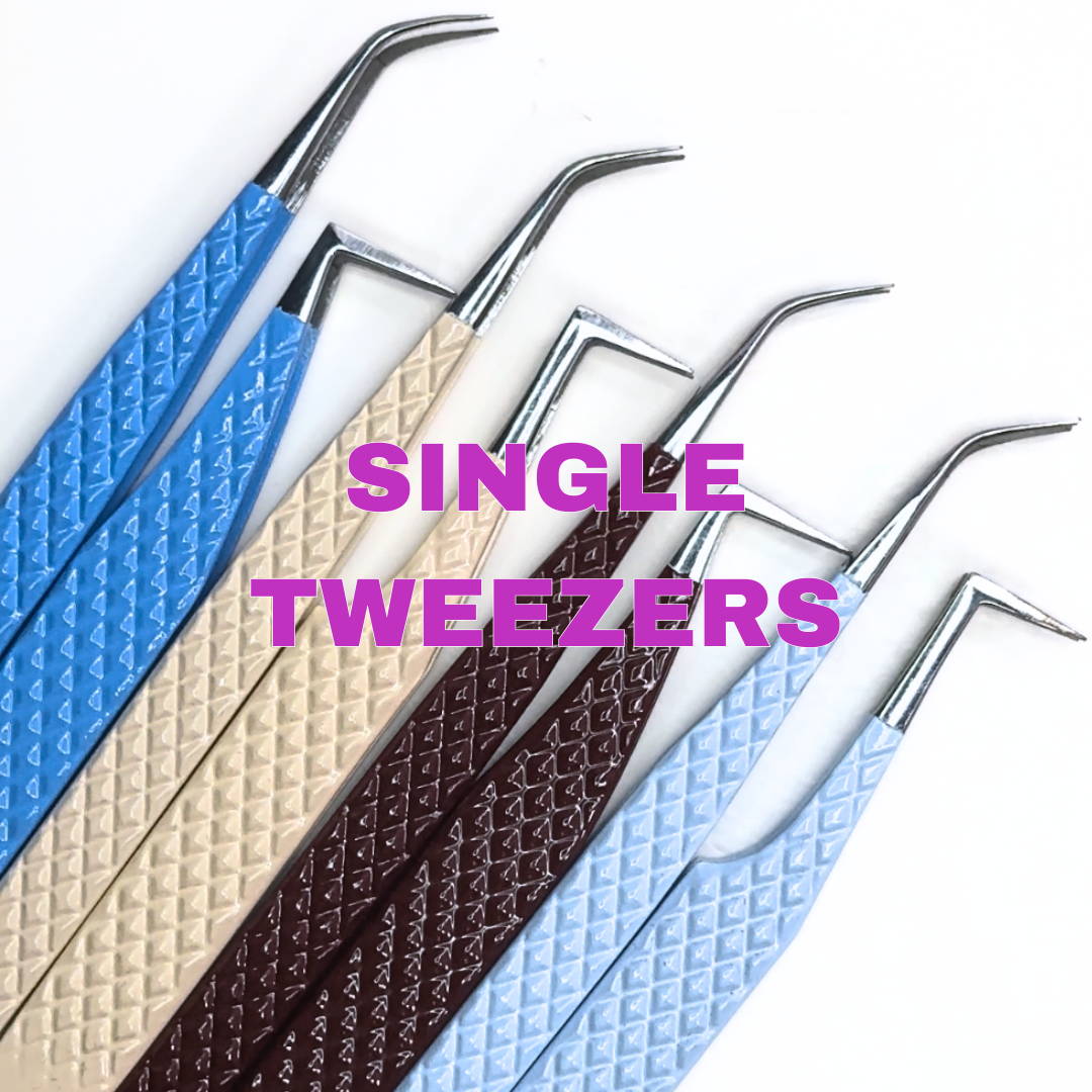 SINGLE Fiber-Tip Lash Tweezers