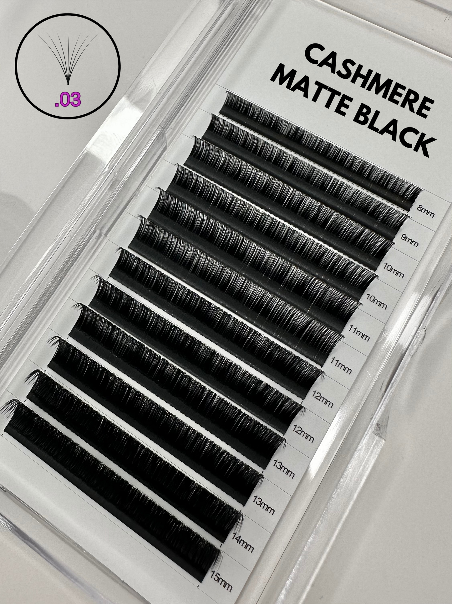 CASHMERE MATTE BLACK LASH TRAY (.03)