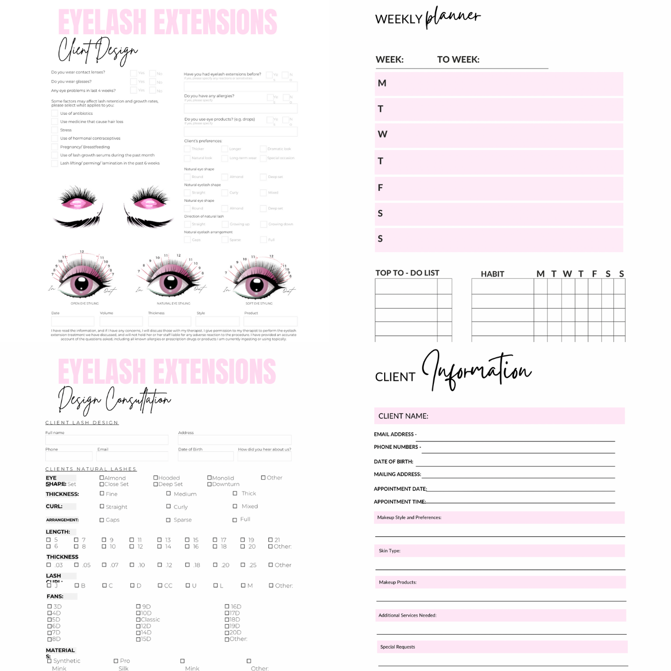 Ultimate Lash Tech Planner