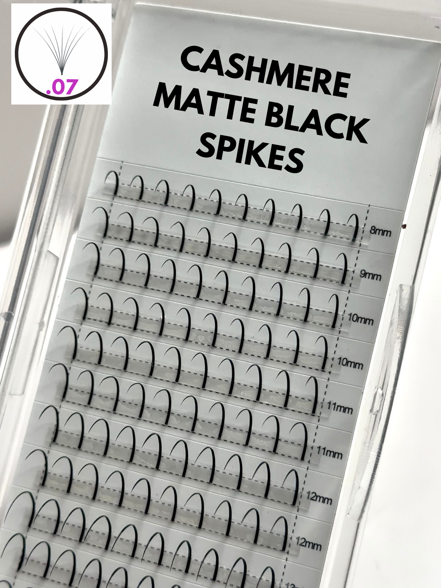 CASHMERE MATTE BLACK SPIKES (.07)