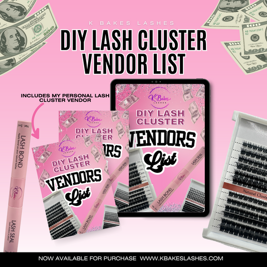 DIY LASH CLUSTER VENDOR LIST