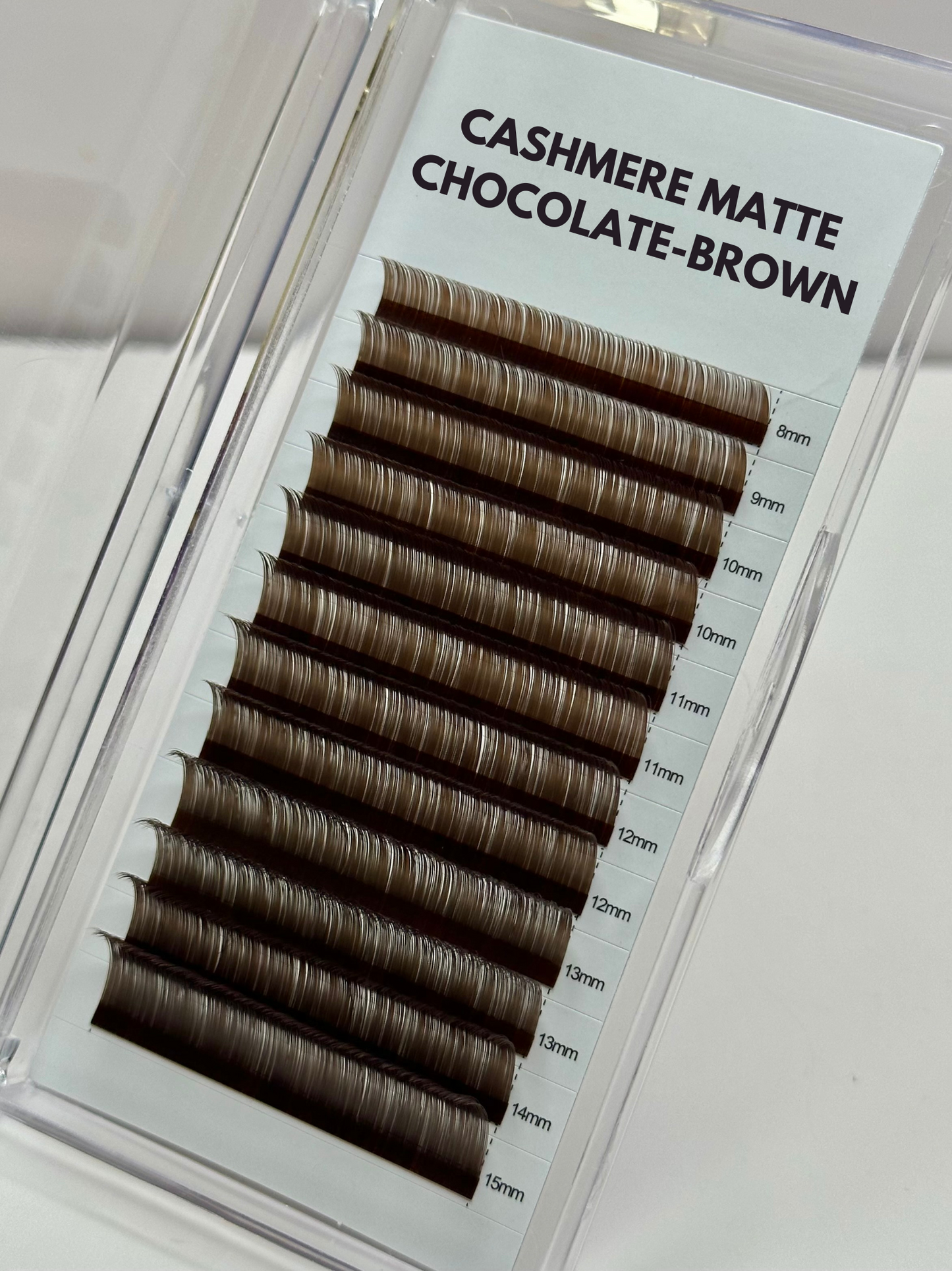 CHOCOLATE-BROWN CASHMERE MATTE LASH TRAY (.03)